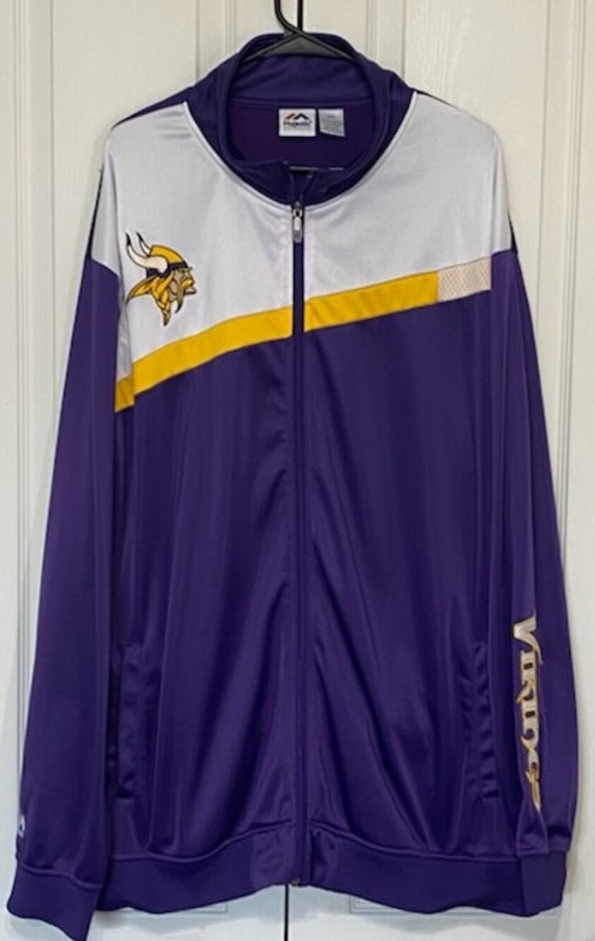Minnesota Vikings Majestic Full‑Zip Track Jacket – 4XT Purple/Gold